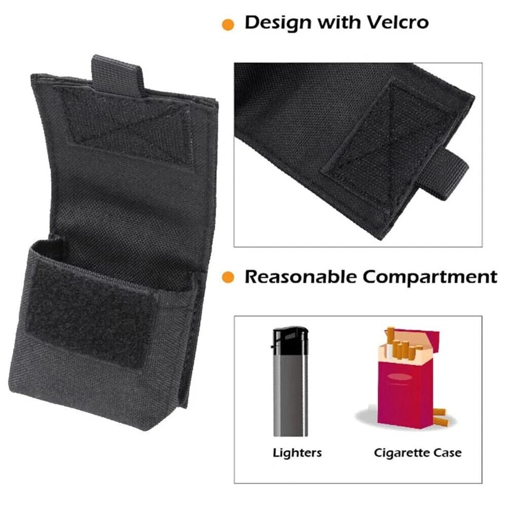 Tactical MOLLE EDC Belt Pouch Outdoor Utility Cigarette Lighter Accessory Holder 3