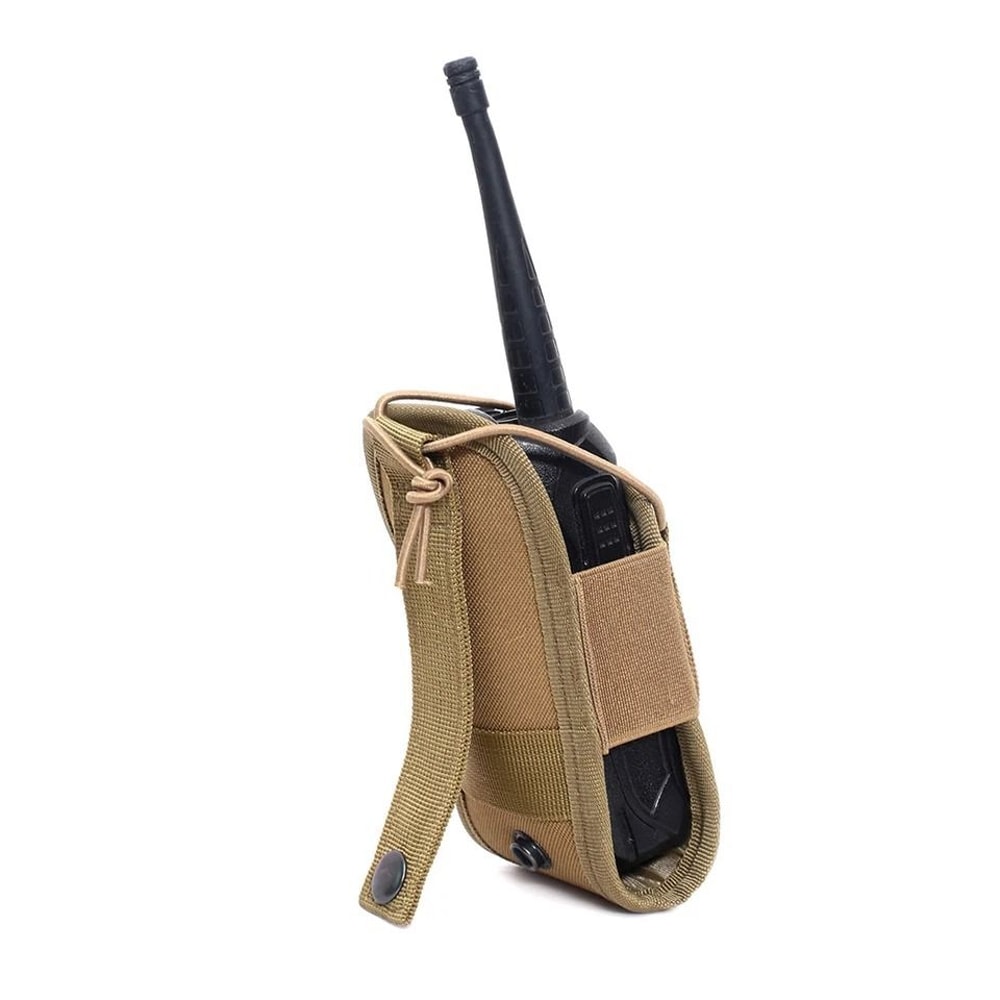 Tactical MOLLE Walkie Talkie Holster Radio Pouch Waist Bag Universal Outdoor Radio Case Holder 5