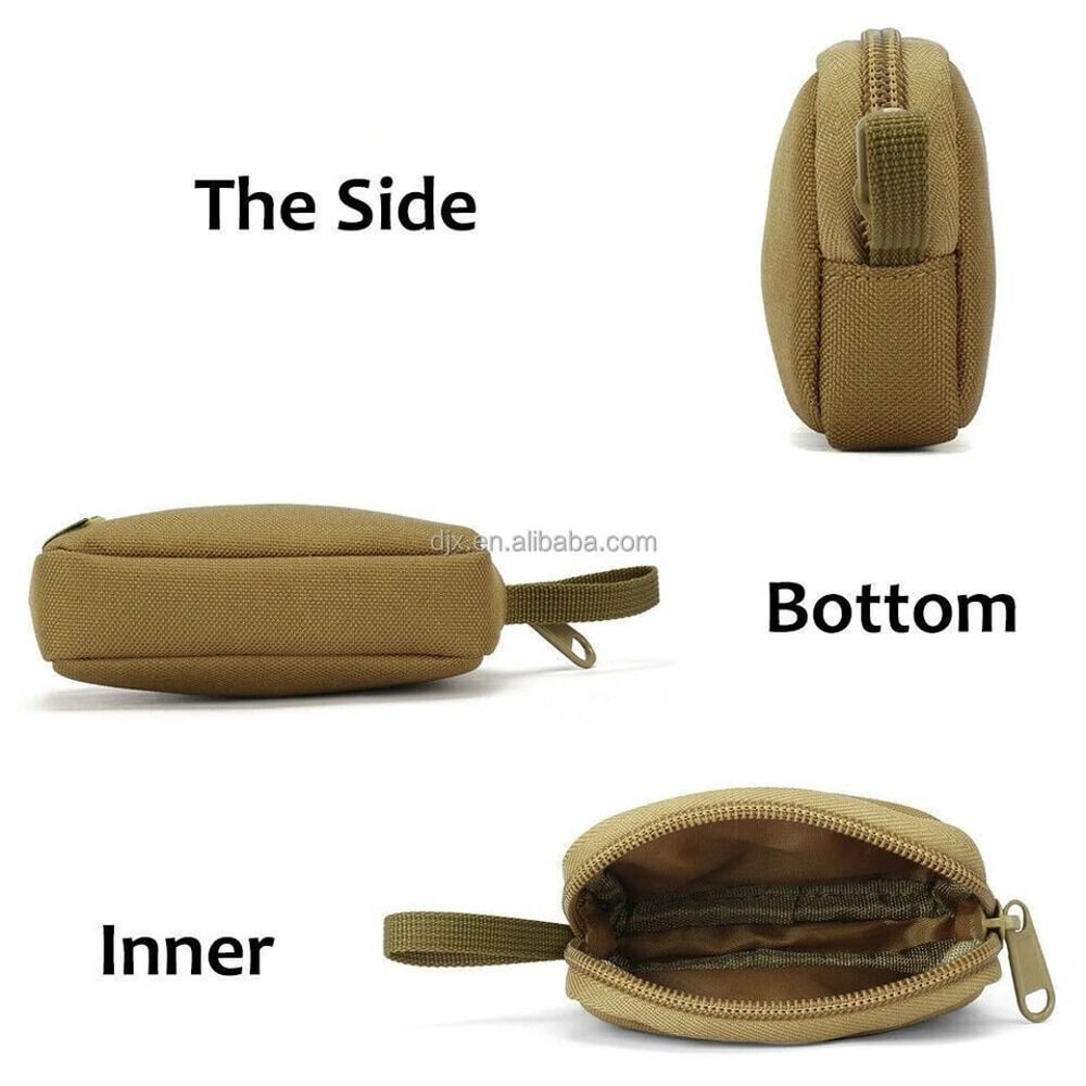 ToughGuard Tactical Mini Wallet Waterproof Pouch With EDC Key Holder MOLLE Outdoor Waist Bag 7