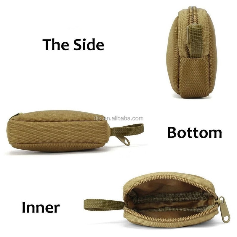 ToughGuard Tactical Mini Wallet Waterproof Pouch With EDC Key Holder MOLLE Outdoor Waist Bag 7