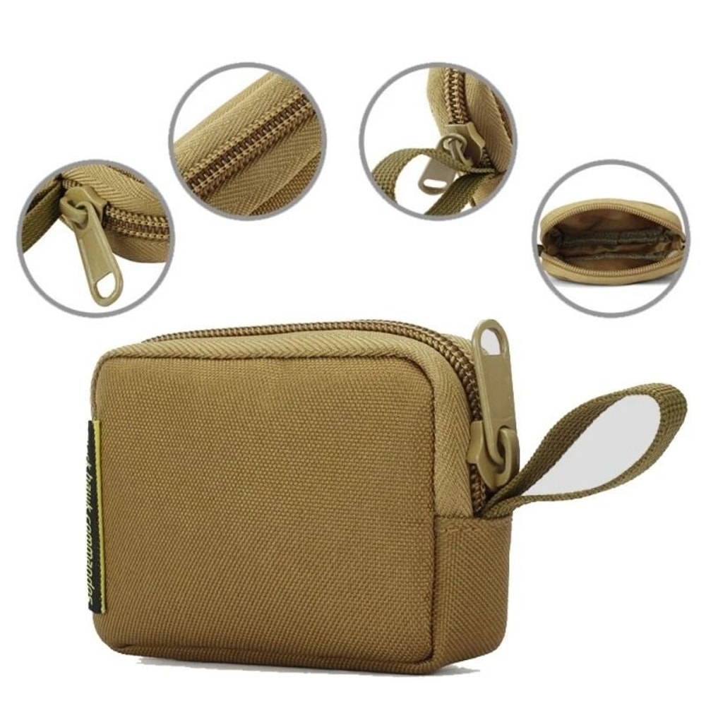 ToughGuard Tactical Mini Wallet Waterproof Pouch With EDC Key Holder MOLLE Outdoor Waist Bag 8