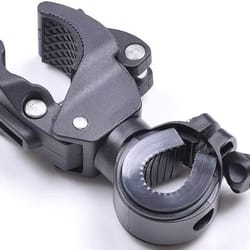 rotating bicycle handlebar mount clip holder for flashlight universal led holder