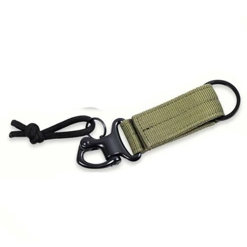 Tactical Keychain Hook With Webbing Outdoor Carabiner For Keys Gear More 2