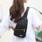 Black Womens Small Sling Backpack Crossbody Travel Bag Daypack 1
