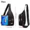 Black Womens Small Sling Backpack Crossbody Travel Bag Daypack 5