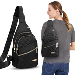 black women's small sling backpack crossbody travel bag daypack