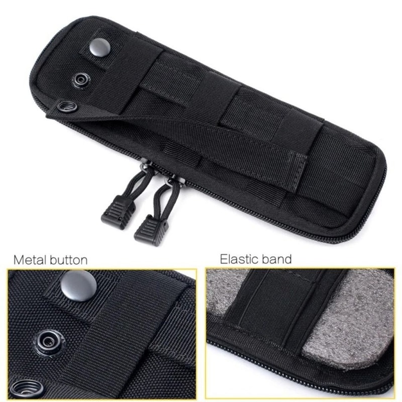 Tactical MOLLE Nylon Elastic Pouch For Knife And Flashlight Storage 4