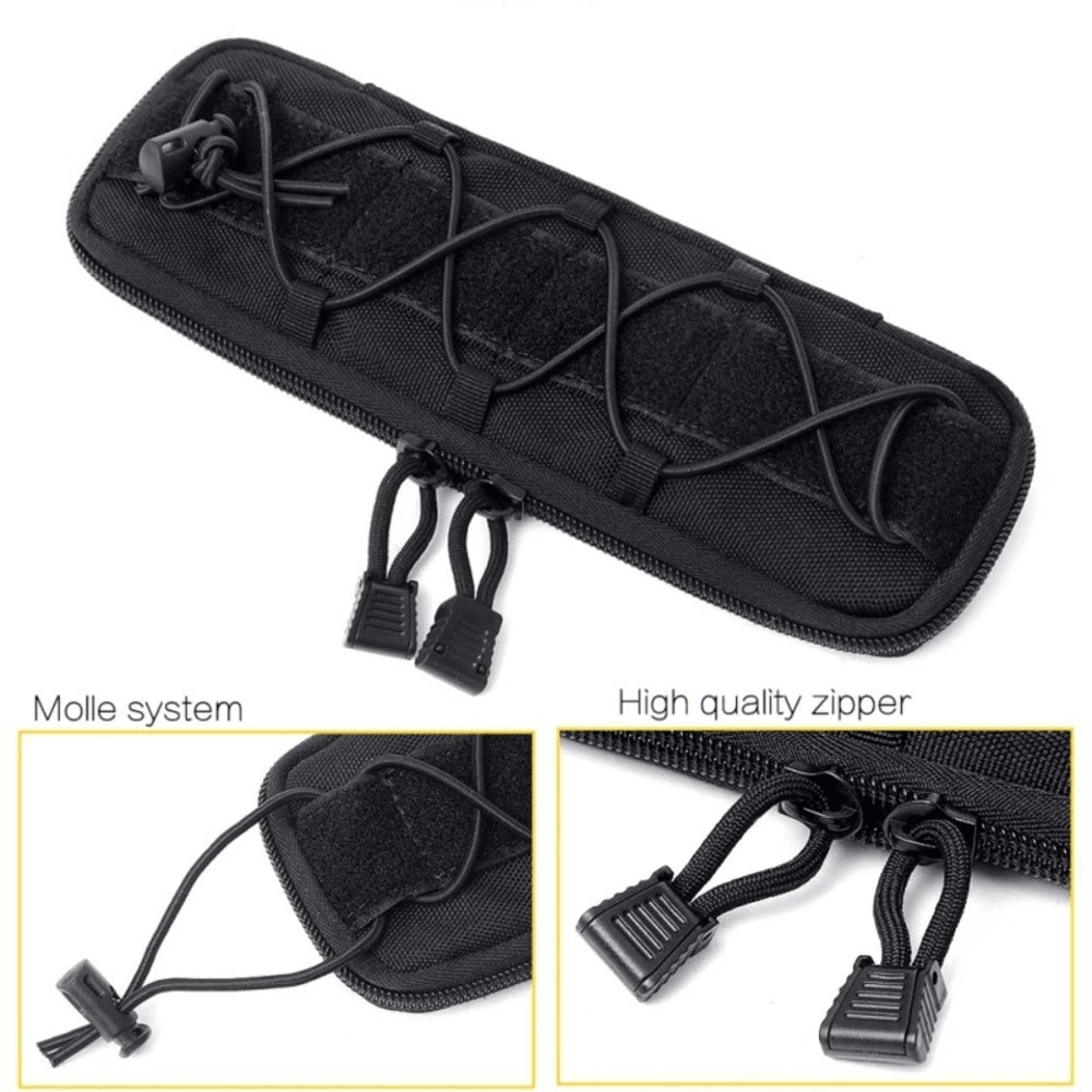 Tactical MOLLE Nylon Elastic Pouch For Knife And Flashlight Storage 7