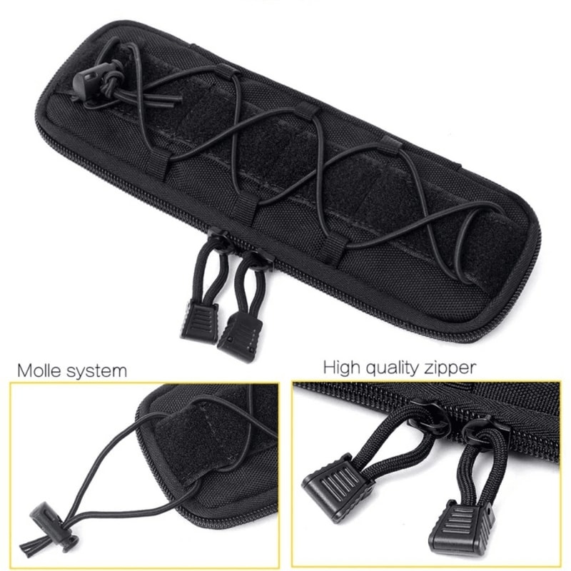 Tactical MOLLE Nylon Elastic Pouch For Knife And Flashlight Storage 7