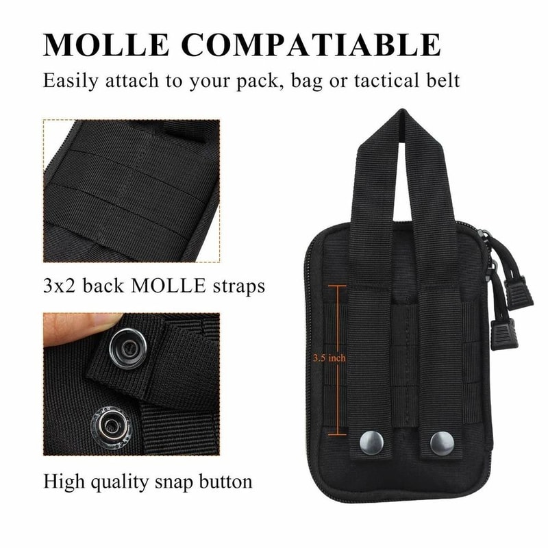 Tactical Utility EDC Organizer Pouch Compact Everyday Carry Gear Bag 6