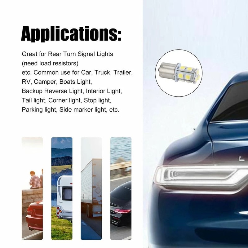 Super White LED Interior Light Bulb For RV Camper Trailers 7