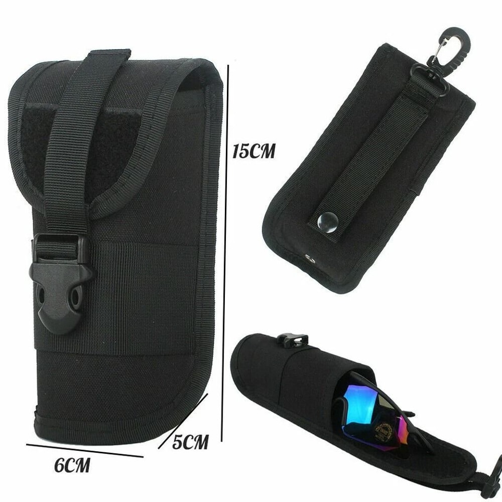 Durable MOLLE Pouch For Tactical Sunglasses Premium Outdoor Sports Gear Case 3