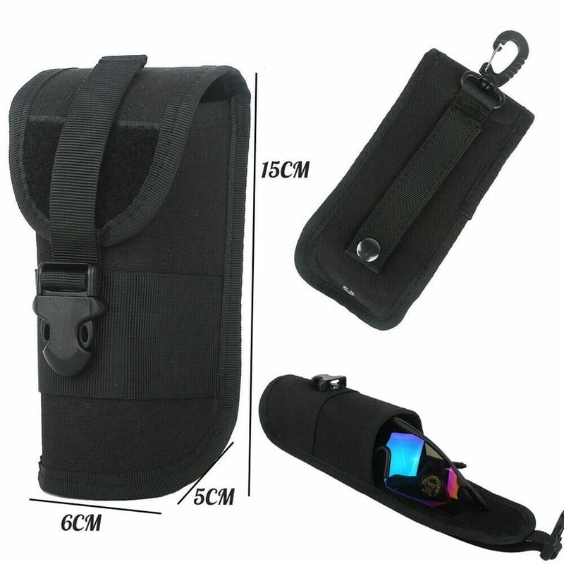 Durable MOLLE Pouch For Tactical Sunglasses Premium Outdoor Sports Gear Case 3