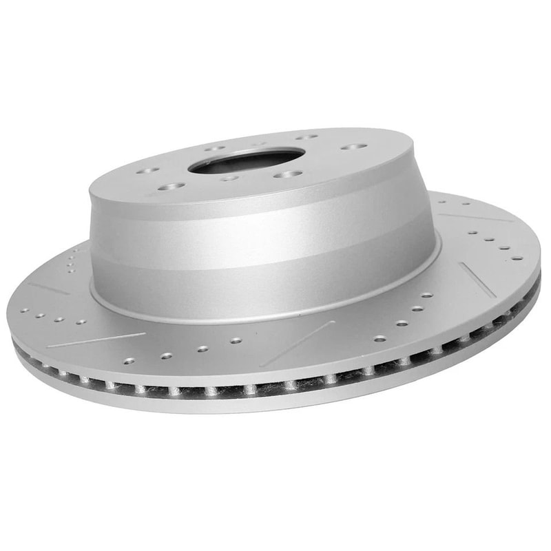 Rear Coated Disc Brake Rotors Set For Chevy Silverado GMC Sierra Enhanced Durability Performance 1