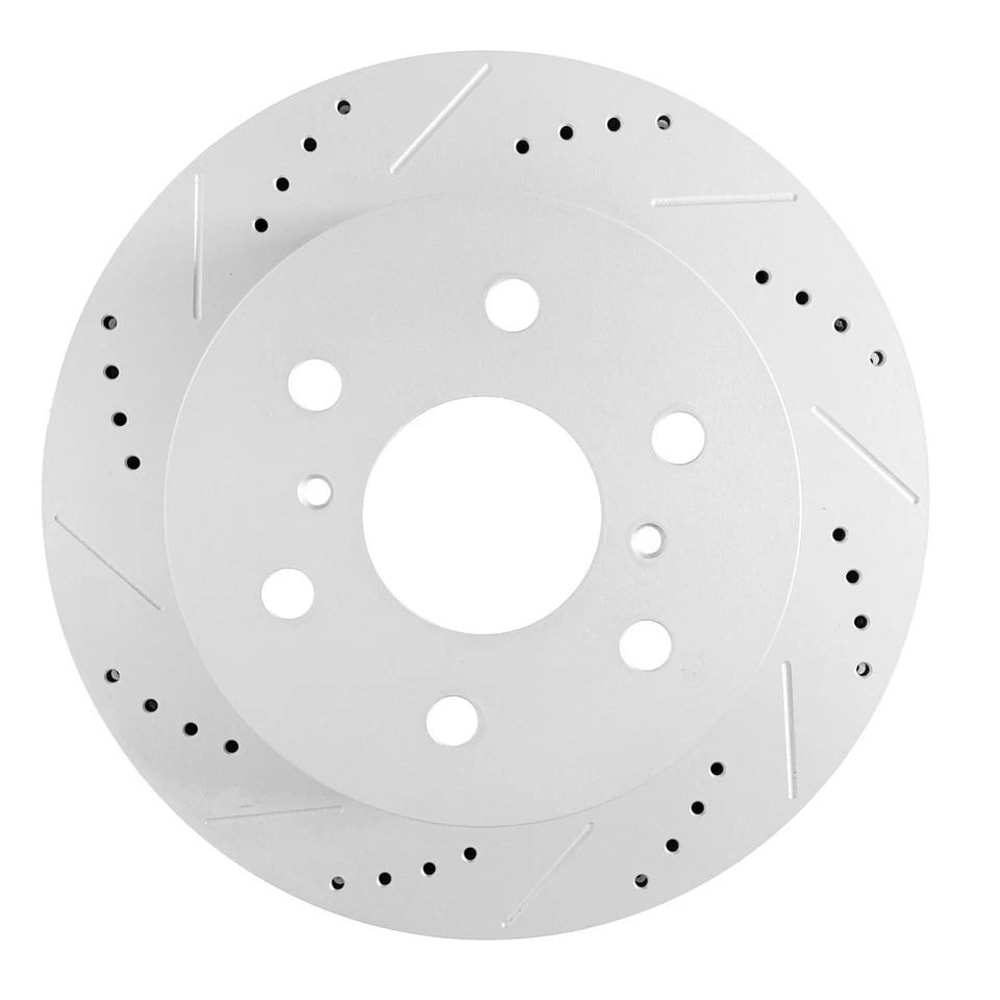 Rear Coated Disc Brake Rotors Set For Chevy Silverado GMC Sierra Enhanced Durability Performance 2
