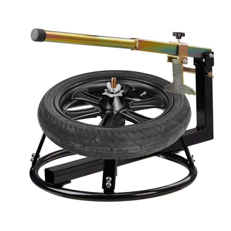 Portable Motorcycle Tire Changing Stand With Bead Breaker 3