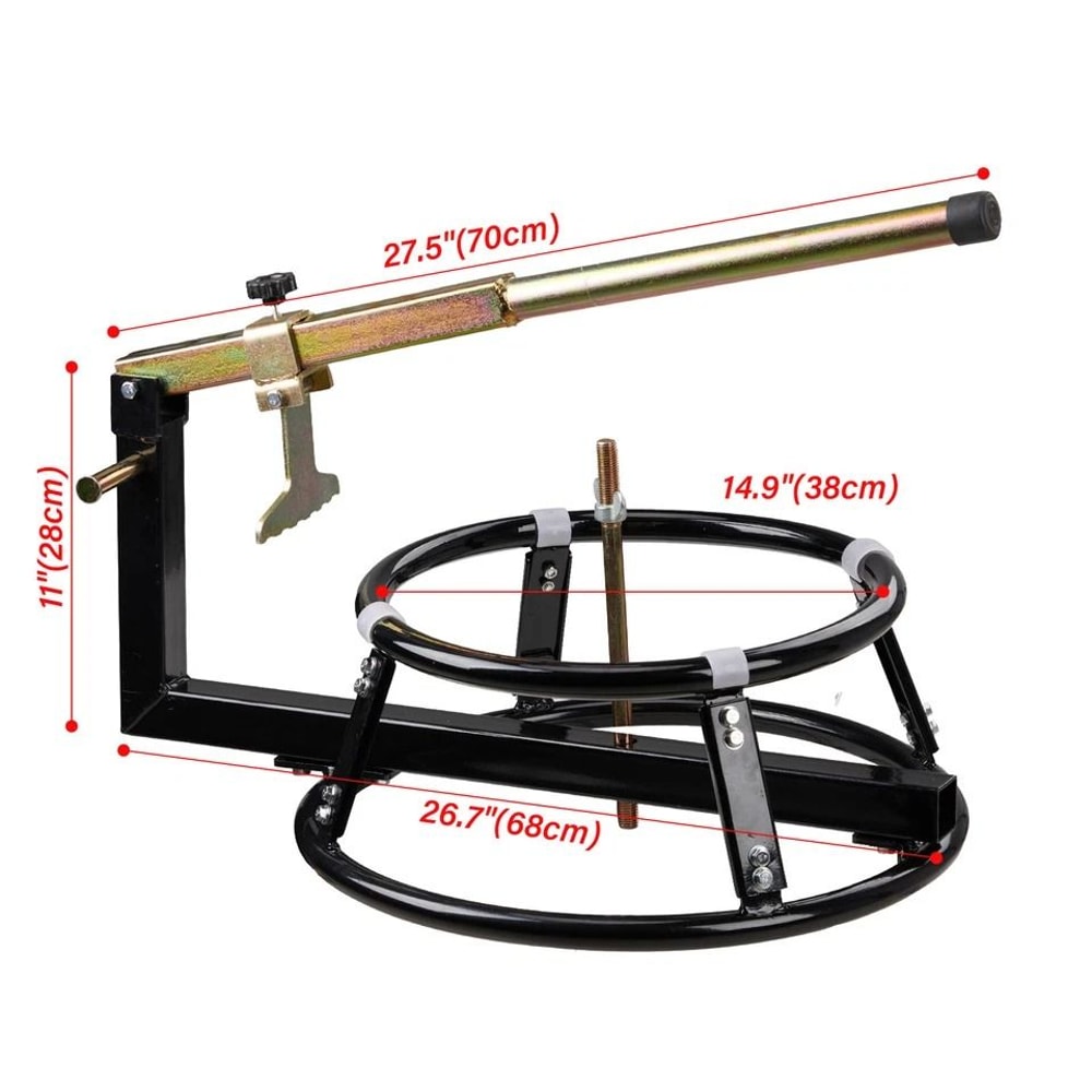 Portable Motorcycle Tire Changing Stand With Bead Breaker 6