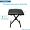 Adjustable Piano Keyboard Bench Leather Padded Seat Folding Stool For Piano And Keyboard Players 1