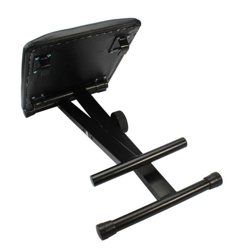 Adjustable Piano Keyboard Bench Leather Padded Seat Folding Stool For Piano And Keyboard Players 2