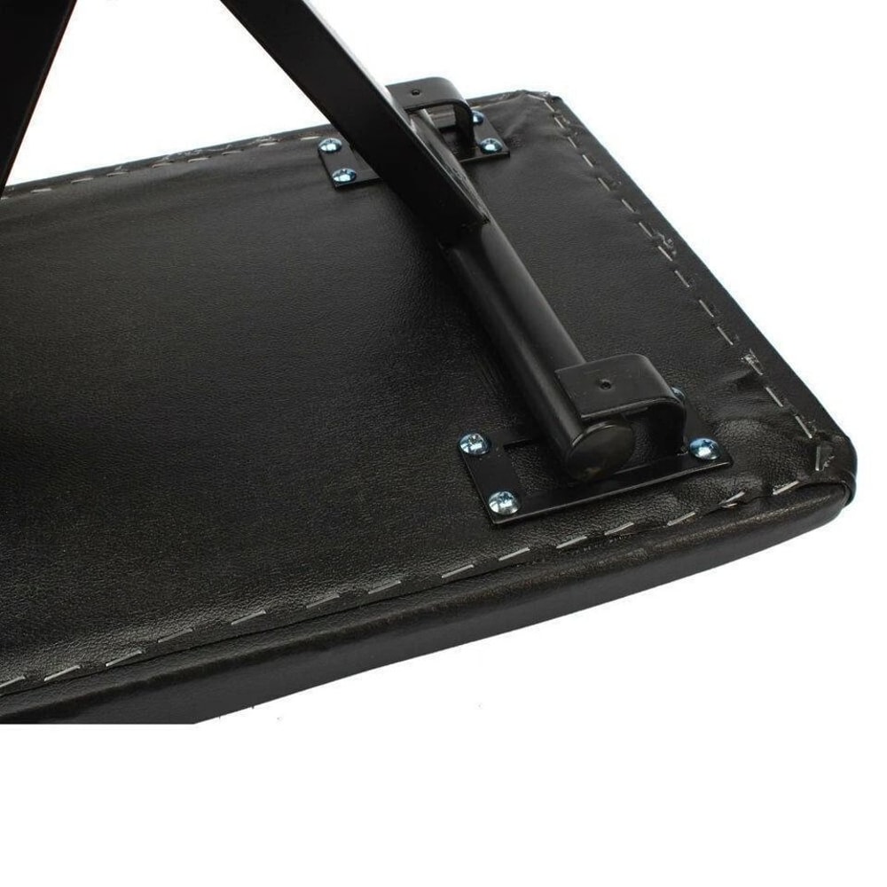 Adjustable Piano Keyboard Bench Leather Padded Seat Folding Stool For Piano And Keyboard Players 3