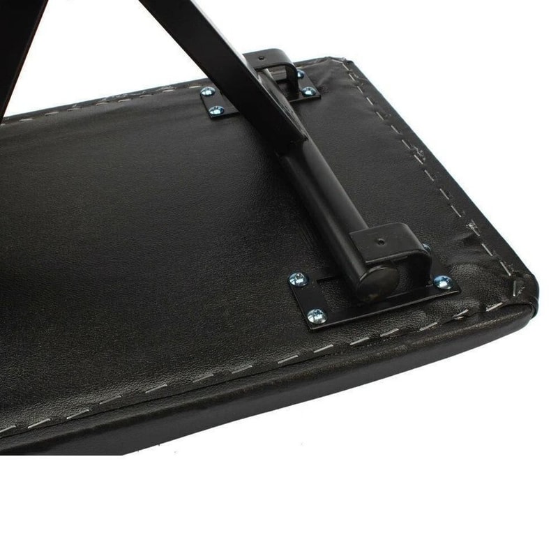 Adjustable Piano Keyboard Bench Leather Padded Seat Folding Stool For Piano And Keyboard Players 3