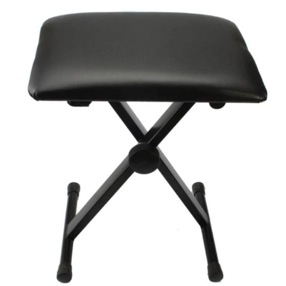 Adjustable Piano Keyboard Bench Leather Padded Seat Folding Stool For Piano And Keyboard Players 0