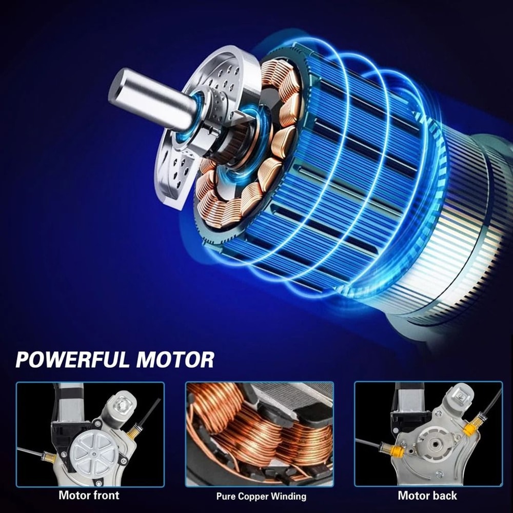 Rear Left Driver Side Window Regulator With Motor 6