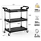 Tier Utility Cart With Wheels Portable Plastic Commercial Service Cart 1
