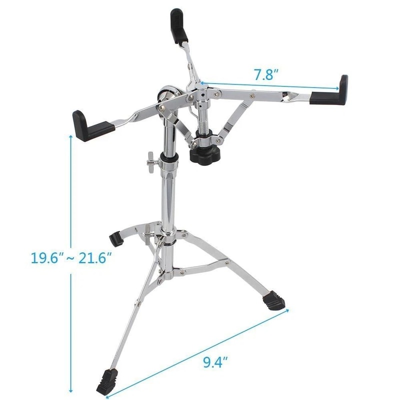 New Chrome Plating Snare Drum Stand Heavy Duty Hardware Percussion 10