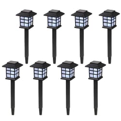 outdoor solar led lights garden pathway lawn decor