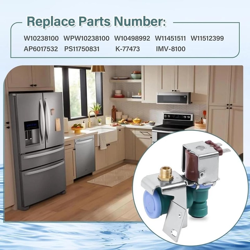 Refrigerator Water Inlet Valve For Whirlpool Kenmore Replacement 2