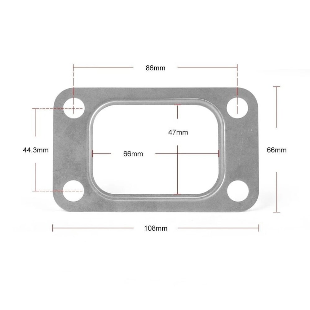 Turbo Manifold Gasket Stainless Steel Flange For Garrett Precision BorgWarner 1
