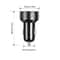 Fast Car Charger With Dual USB And LED Voltmeter For Vehicles 3