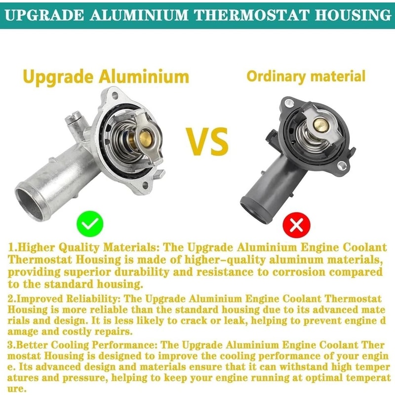 Upgraded Aluminum Thermostat Housing Assembly For Dodge Durango Jeep Grand Cherokee 1