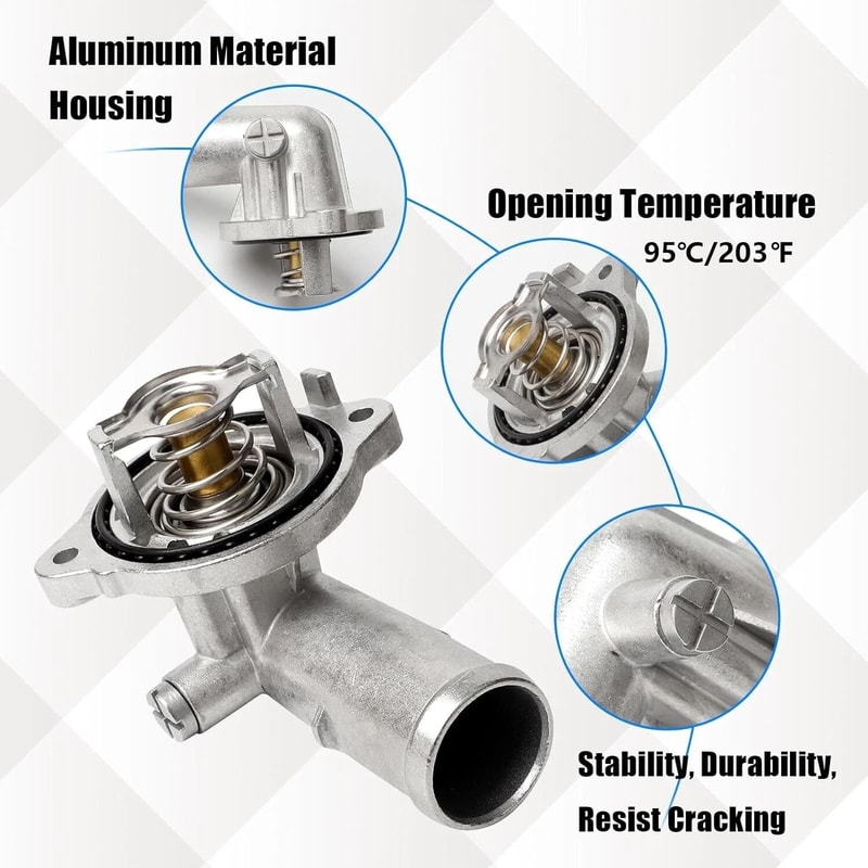 Upgraded Aluminum Thermostat Housing Assembly For Dodge Durango Jeep Grand Cherokee 6