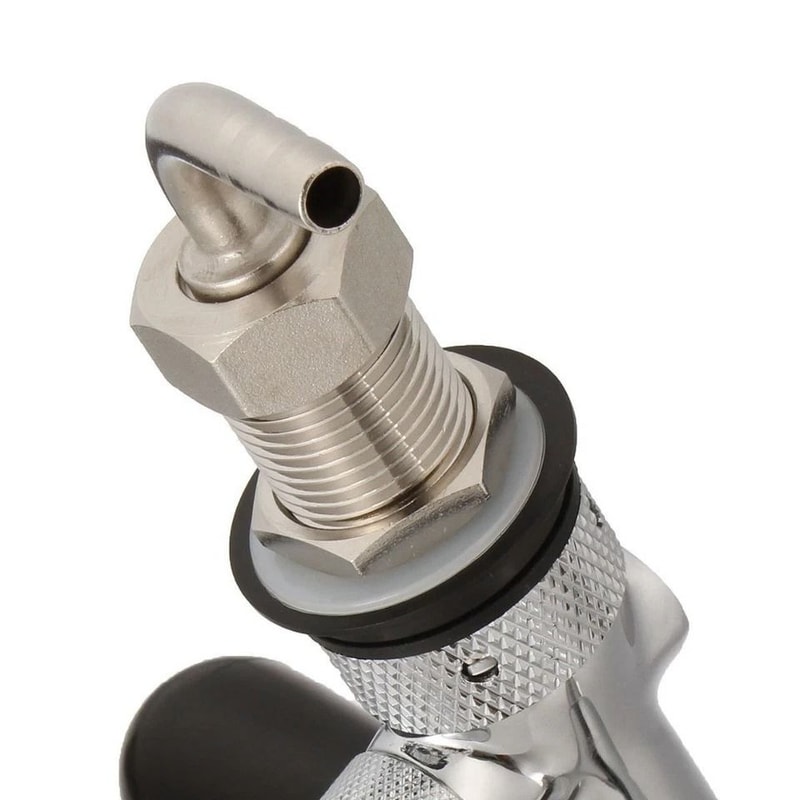 Adjustable Draft Beer Faucet With Shank Chrome Kegerator Tap 2