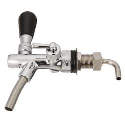 adjustable draft beer faucet with shank chrome kegerator tap