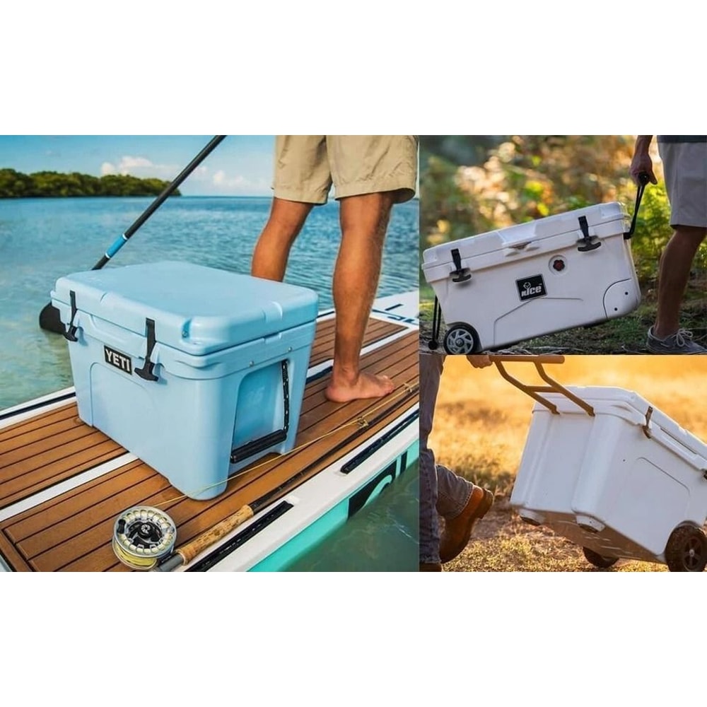 Heavy Duty Cooler Replacement Latches For YETI RTIC Black Rubber Lid Closures 2