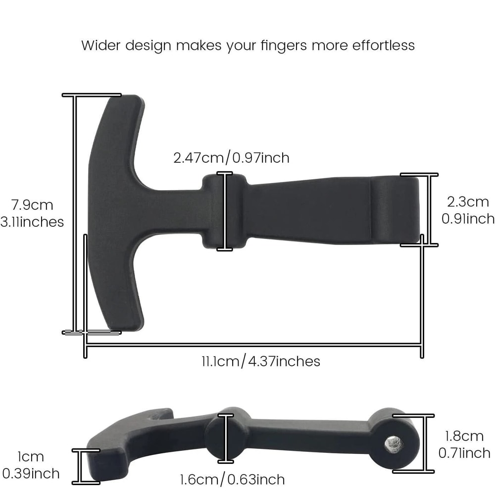 Heavy Duty Cooler Replacement Latches For YETI RTIC Black Rubber Lid Closures 5