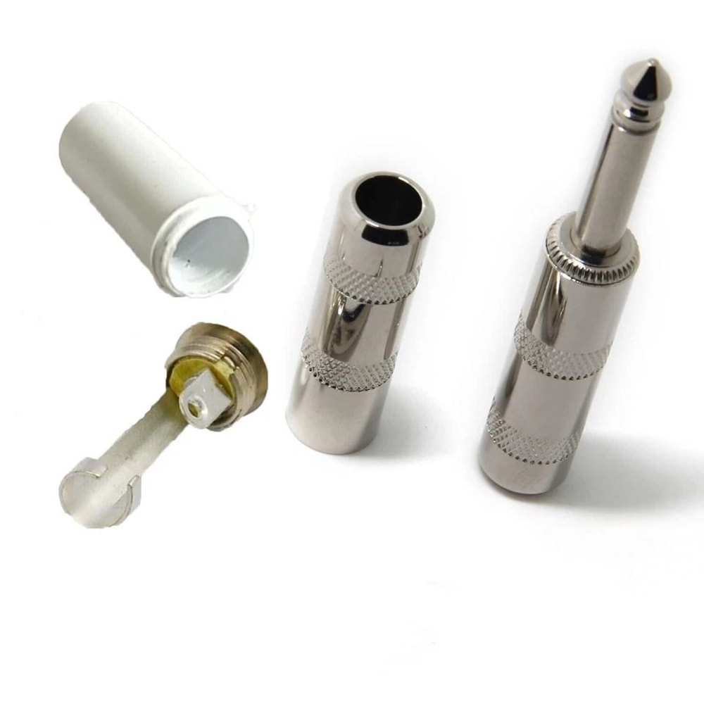 TS Phone Audio Phono Guitar Cable Male Connector Plug Jack 635mm 1