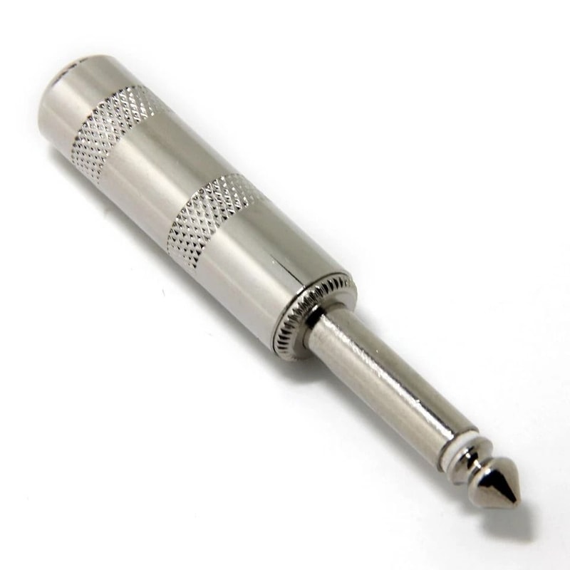 TS Phone Audio Phono Guitar Cable Male Connector Plug Jack 635mm 3