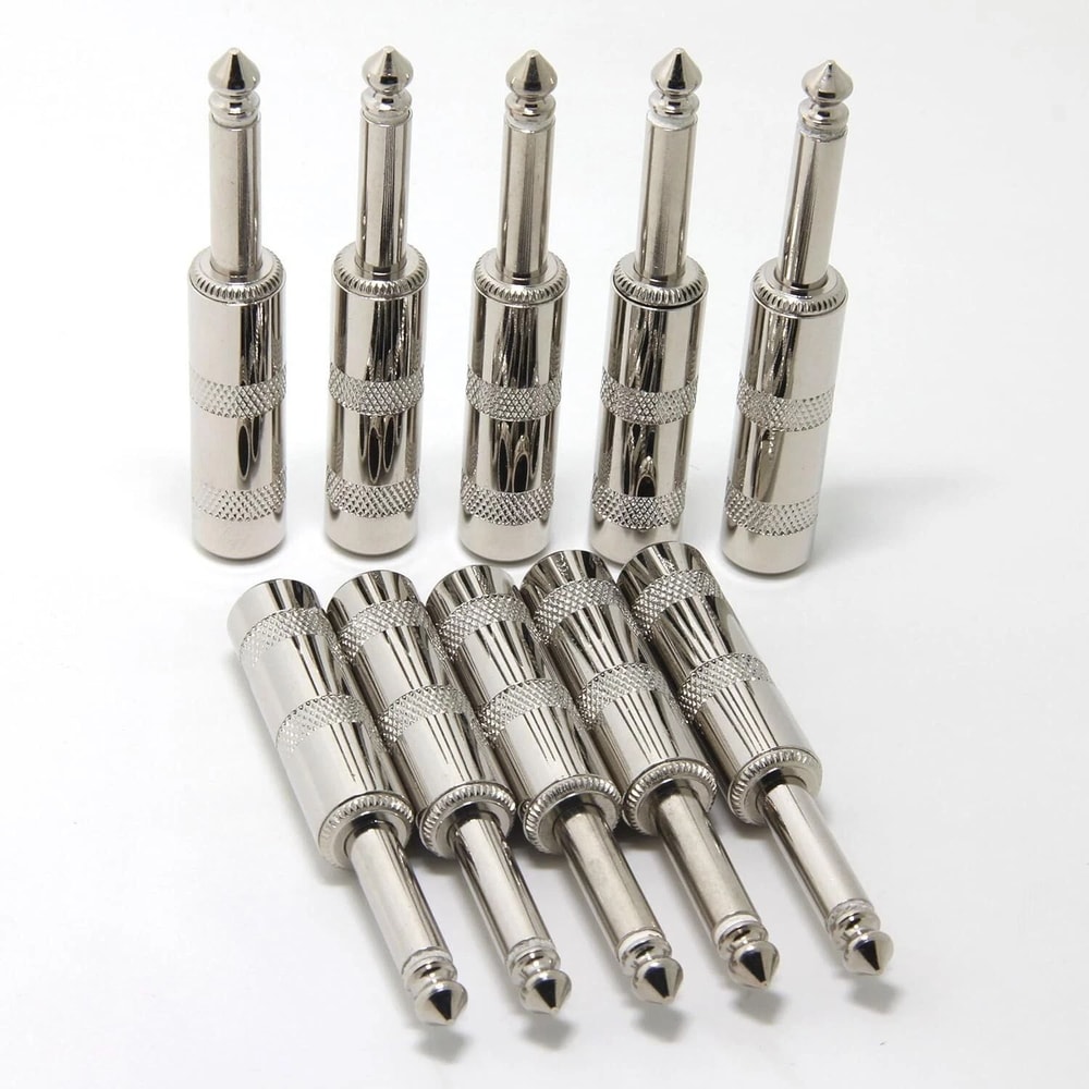 TS Phone Audio Phono Guitar Cable Male Connector Plug Jack 635mm 0