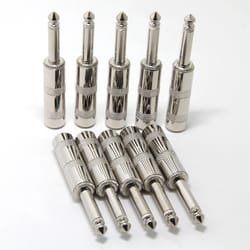 ts phone audio phono guitar cable male connector plug jack 6.35mm