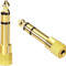 Stereo Headphone Adapter Gold Plated TRS Jack Converter 3