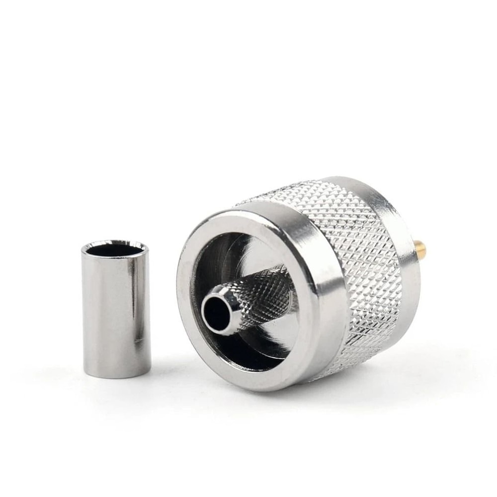 UHF Male Crimp Connectors For Coax Cable 1