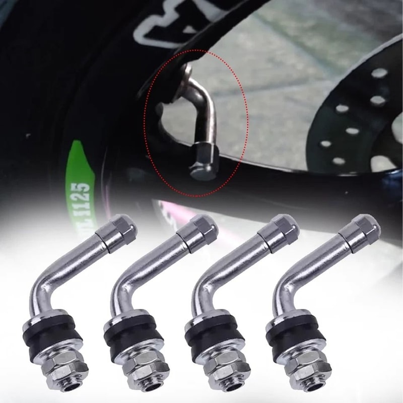 Bolt In Tire Valve Stems Tubeless Set For Car And Motorcycle 0