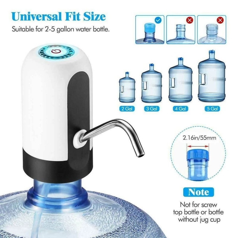 Portable USB Electric Water Dispenser Pump For Gallon Bottles 11