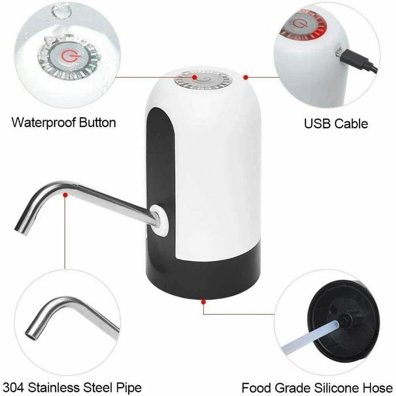 Portable USB Electric Water Dispenser Pump For Gallon Bottles 8