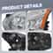 Headlight Assembly Pair Chrome Halogen Replacement 3