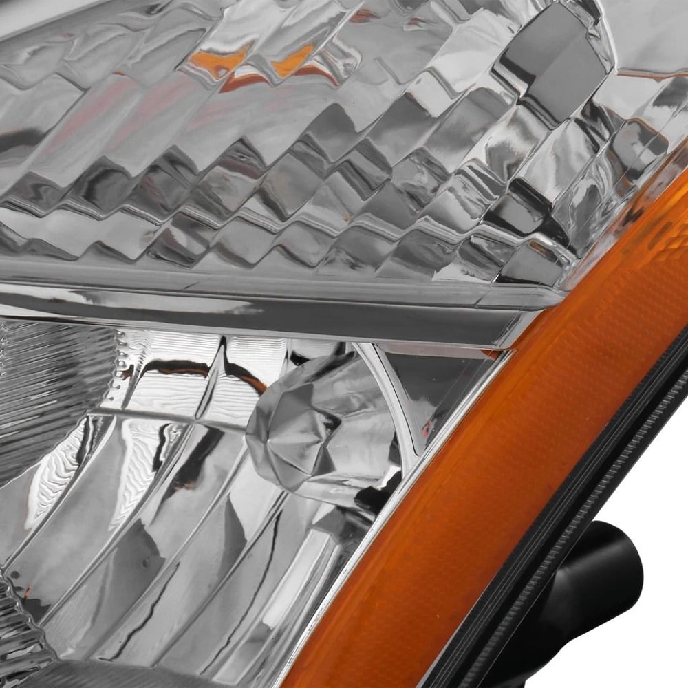 Headlight Assembly Pair Chrome Halogen Replacement 8